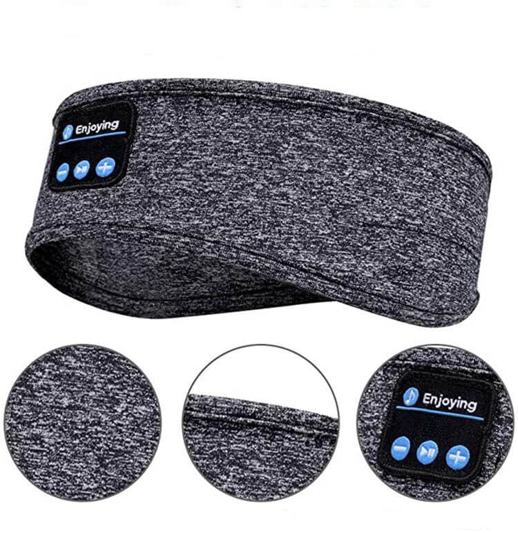 Bandeau Élastique avec Écouteurs Bluetooth pour le Sport et le Sommeil